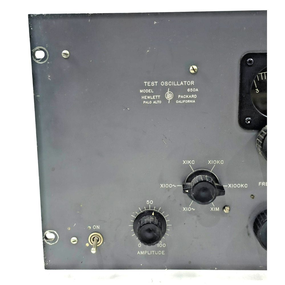 Vintage Hewlett Packard Western Electric Test Oscillator Model 650A - Picture 6 of 13